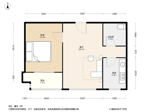 百旺新城秋露园户型图