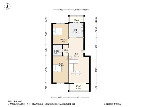 太平庄西里户型图