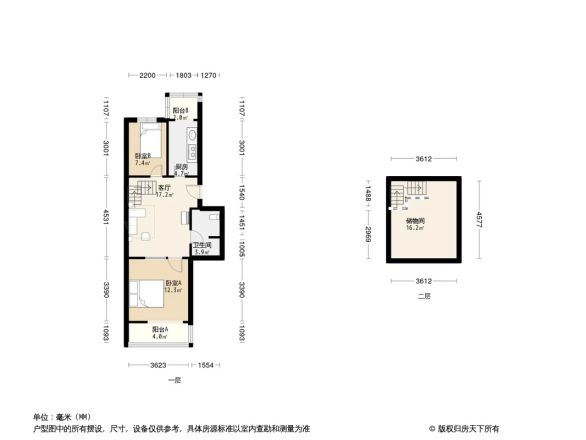 彩俸北区户型图