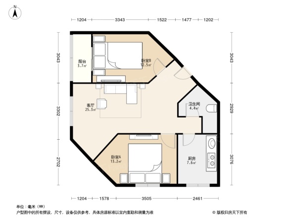 花家地西里二区户型图