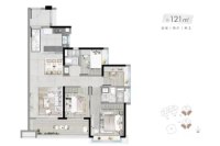 1/4/5栋建面121平户型