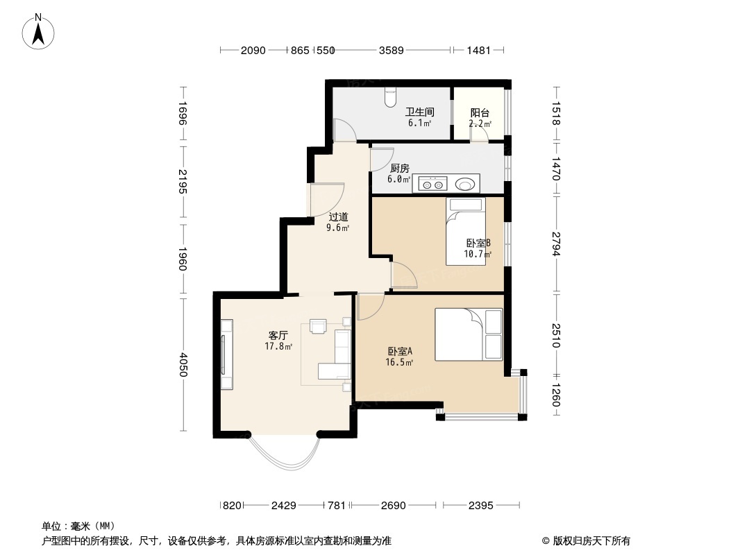 户型图1/2