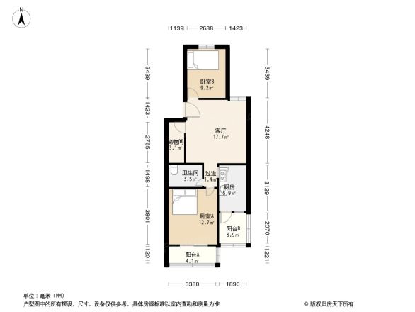 皂君庙14号院户型图