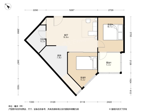 花家地西里二区户型图