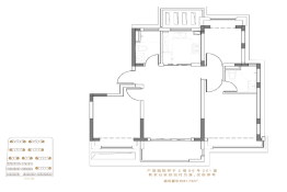 同济晶萃2期3室2厅1厨2卫建面91.59㎡