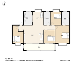 熹樾4室2厅1厨2卫建面143.00㎡