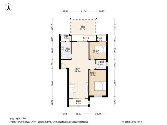 北潞冠家园户型图