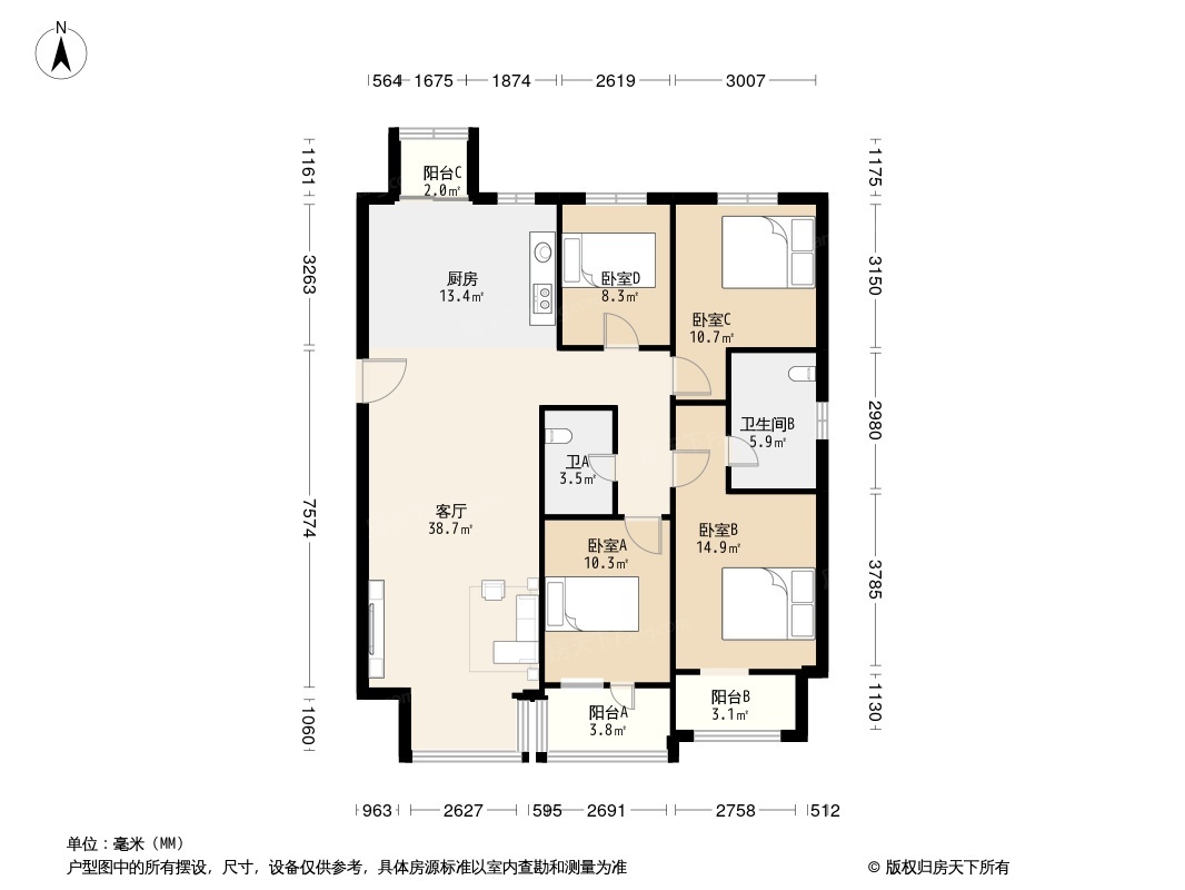 户型图1/2