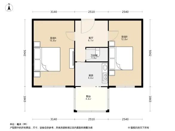 车公庄大街甲5号楼户型图