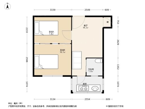 复兴路34号院户型图