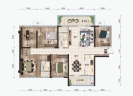 工投·昌泰城5室2厅1厨2卫建面123.00㎡