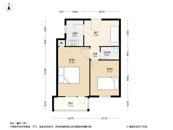 北蜂窝路63号院户型图