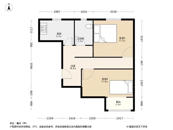 泰河园一里一区户型图