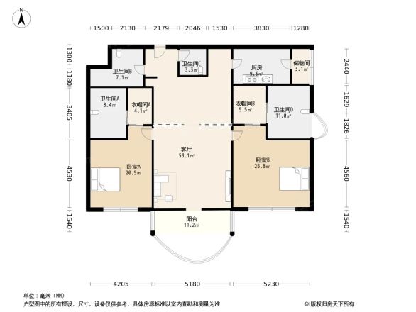 北京四季世家户型图