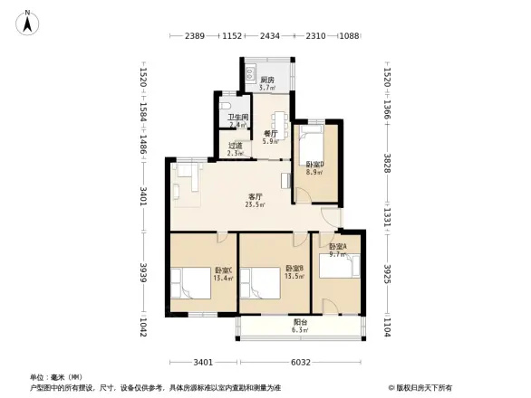 安涉桥二区户型图