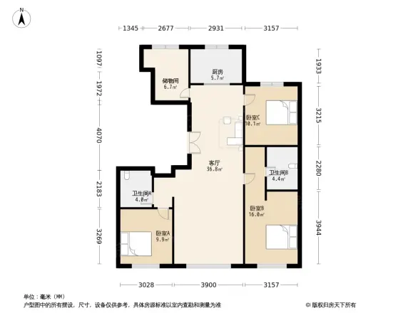 金茂逸墅别墅户型图