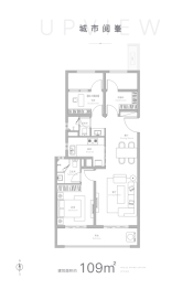 金地·峯范3室2厅1厨2卫建面109.00㎡