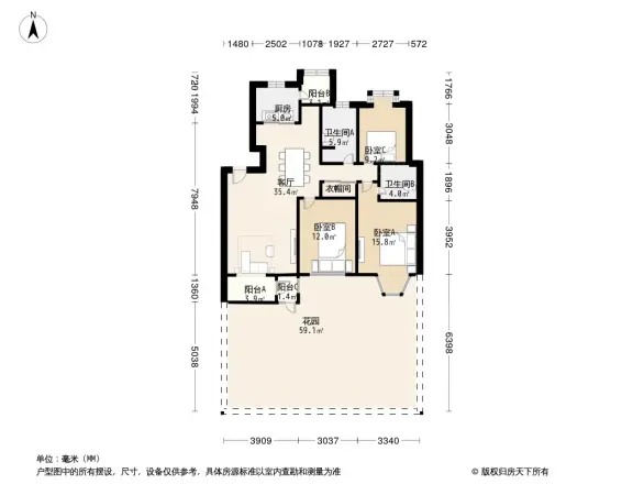 奥林匹克花园二期户型图