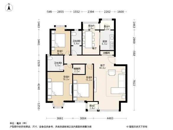 奥林匹克花园二期户型图
