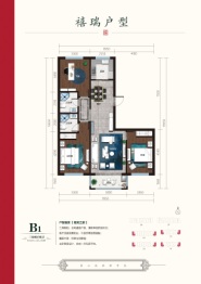 开元·禧瑞都3室2厅1厨2卫建面115.93㎡