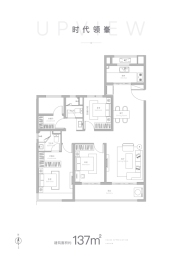 金地·峯范4室2厅1厨2卫建面137.00㎡