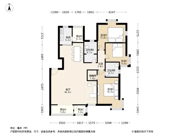 奥林匹克花园二期户型图