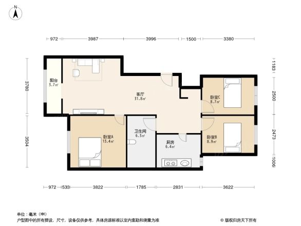华润润西山户型图