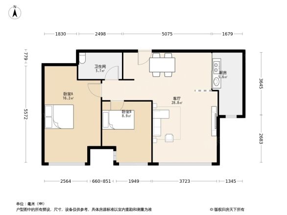 鸿坤理想城曦望山户型图