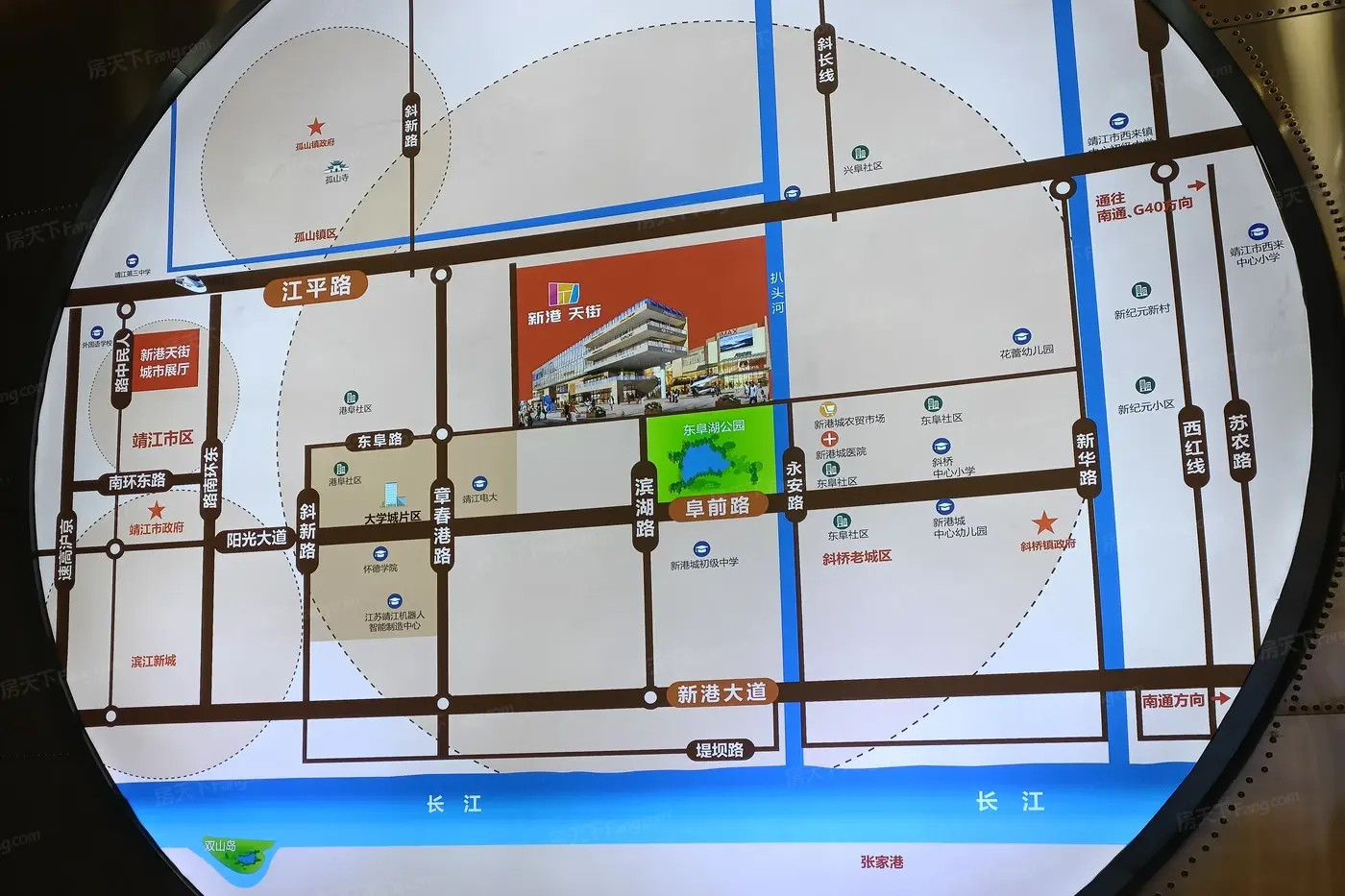 新港天街交通图