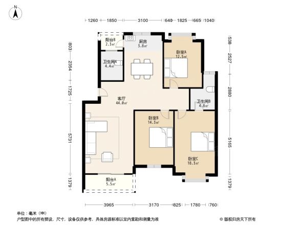 广天青城雅居户型图