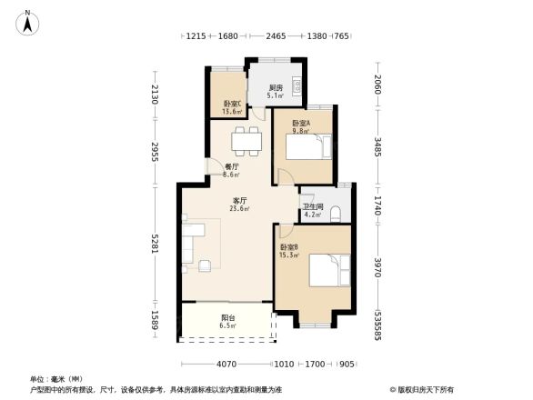 广天青城雅居户型图
