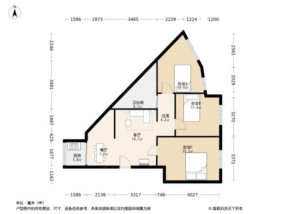 三浃社区八组团户型图