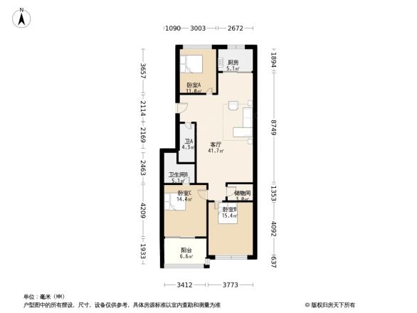 西垟锦园户型图