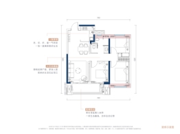 经发金地四季都会3室2厅1厨1卫建面89.00㎡