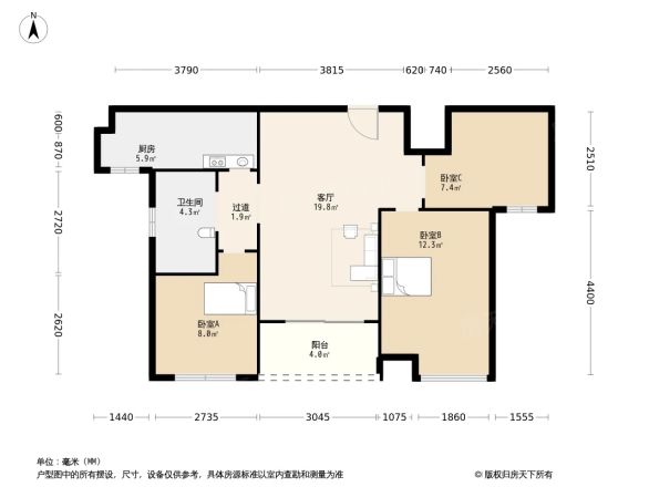 滨瓯景园户型图