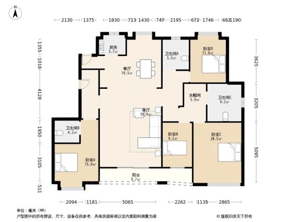 滨瓯景园户型图