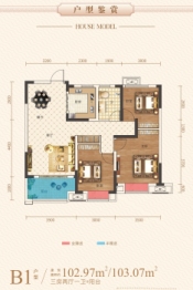 高新未来城科创谷3室2厅1厨1卫建面102.97㎡