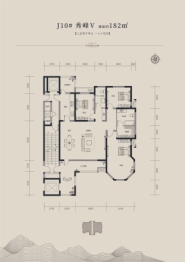 国仕山3室2厅1厨2卫建面182.00㎡