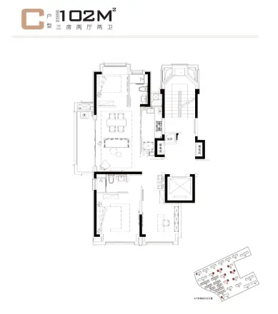 华发四季半岛户型图
