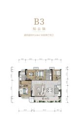 云锦安缦4室2厅1厨2卫建面128.0㎡