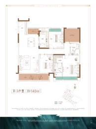 国宸府｜旭辉·龙光·金地商置4室2厅1厨2卫建面140.00㎡