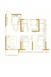 立拓·华府3室2厅1厨2卫建面117.0㎡