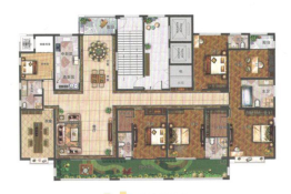 新乡守拙园6室3厅1厨5卫建面380.00㎡