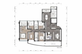 东裕世家花园5室2厅1厨3卫建面245.88㎡