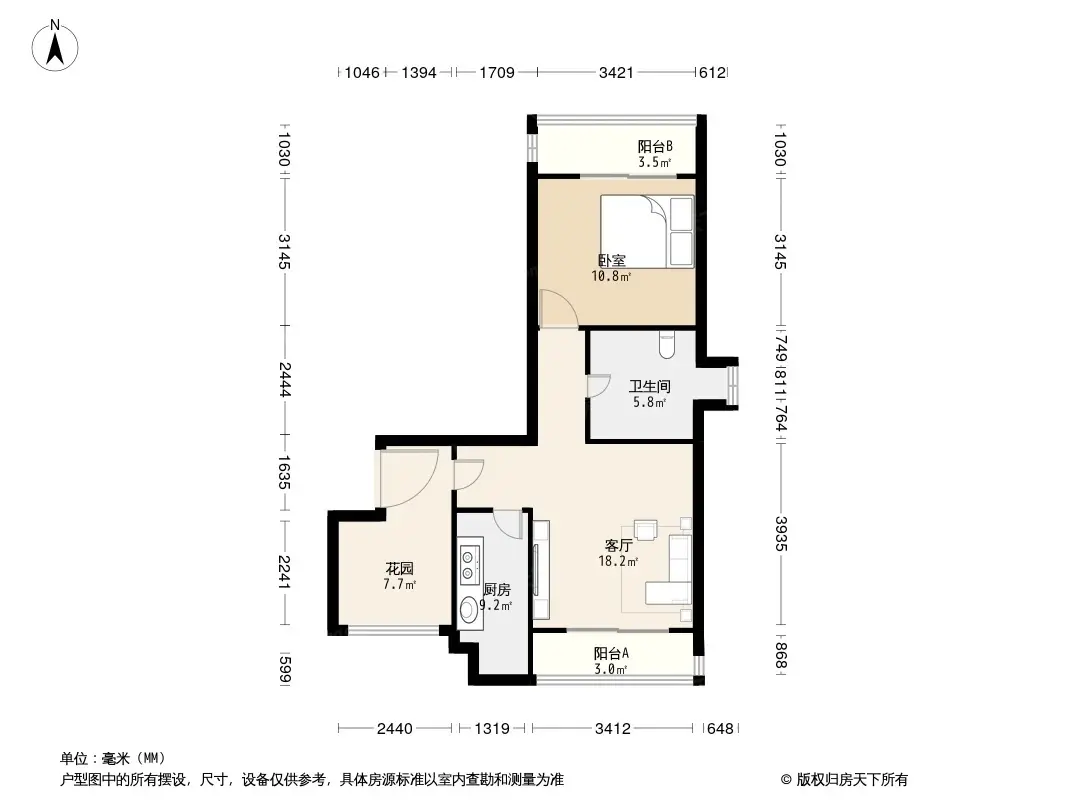 富力湾户型图图片