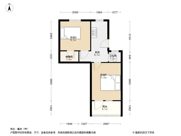 湖东路一村户型图