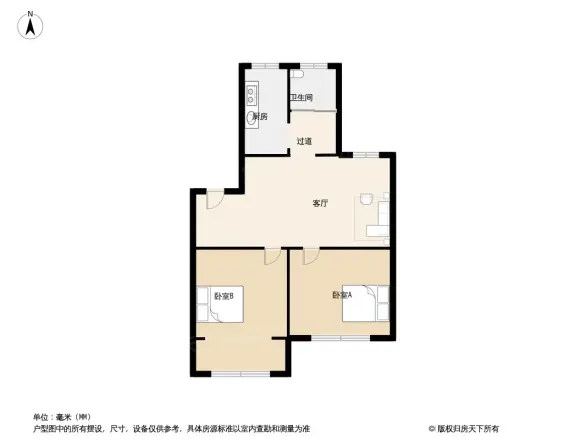 钢城花园三村户型图
