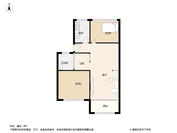 钢城花园三村户型图
