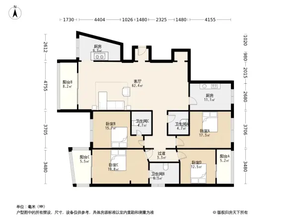 金鹰国际户型图
