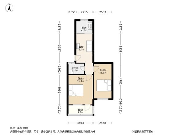 鸳鸯二村户型图